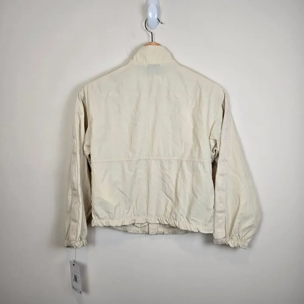 Jordan Girls Size M/10-12 Jumpman Woven Taping Jacket Windbreaker Legend Brown